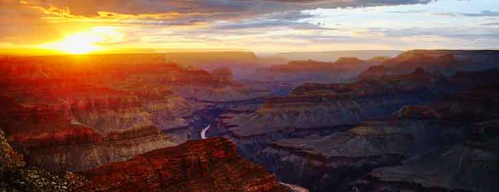 Sonnenuntergang am Hopi Point im Grand Canyon
