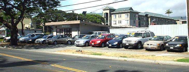 Used Car Lot on Maui